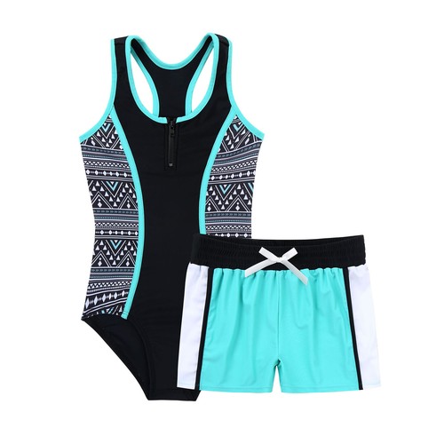 Kids Girls Beachwear Swimming Swimwear Athletic Swimsuit Sunsuit Monokini Baby - Picture 48 of 72
