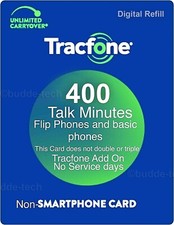 TracFone Service Plan 400 minutes - For Basic Phones Direct Add within 2 days 