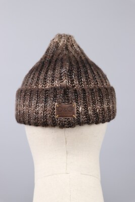 Dolce & Gabbana Vintage D&G Brown Beige Beanie Hat Knitted Unisex 1970’s Dolce & Gabbana Vintage D&G Dolce and Gabbana Beanie  main image 4