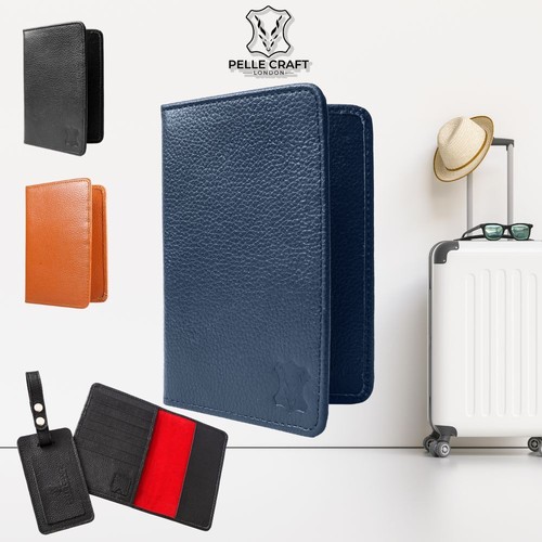 Leather Passport Holder Travel Kit Luggage Tag Case Cover Wallet Personalised - 第 1/34 張圖片
