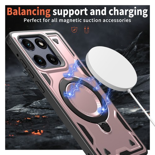 For Moto G Power/Stylus 5G/G 2025/Edge 2024 Ring Stand Heavy Duty Magnetic Case - Picture 49 of 53