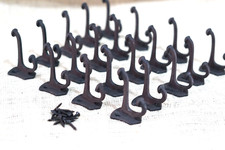 20 PCS Cast Iron Vintage Style Coat Hooks Hat Hook Rack Hall Tree Forged Black