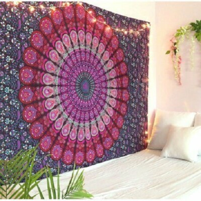 Mandala Tapestry Indian Wall Hanging Decor Bohemian Hippie Twin Poster ...