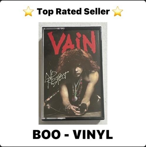 Vain No ~ Respect ~ Cassette Tape Rare Rock / Metal Ex / M Condition