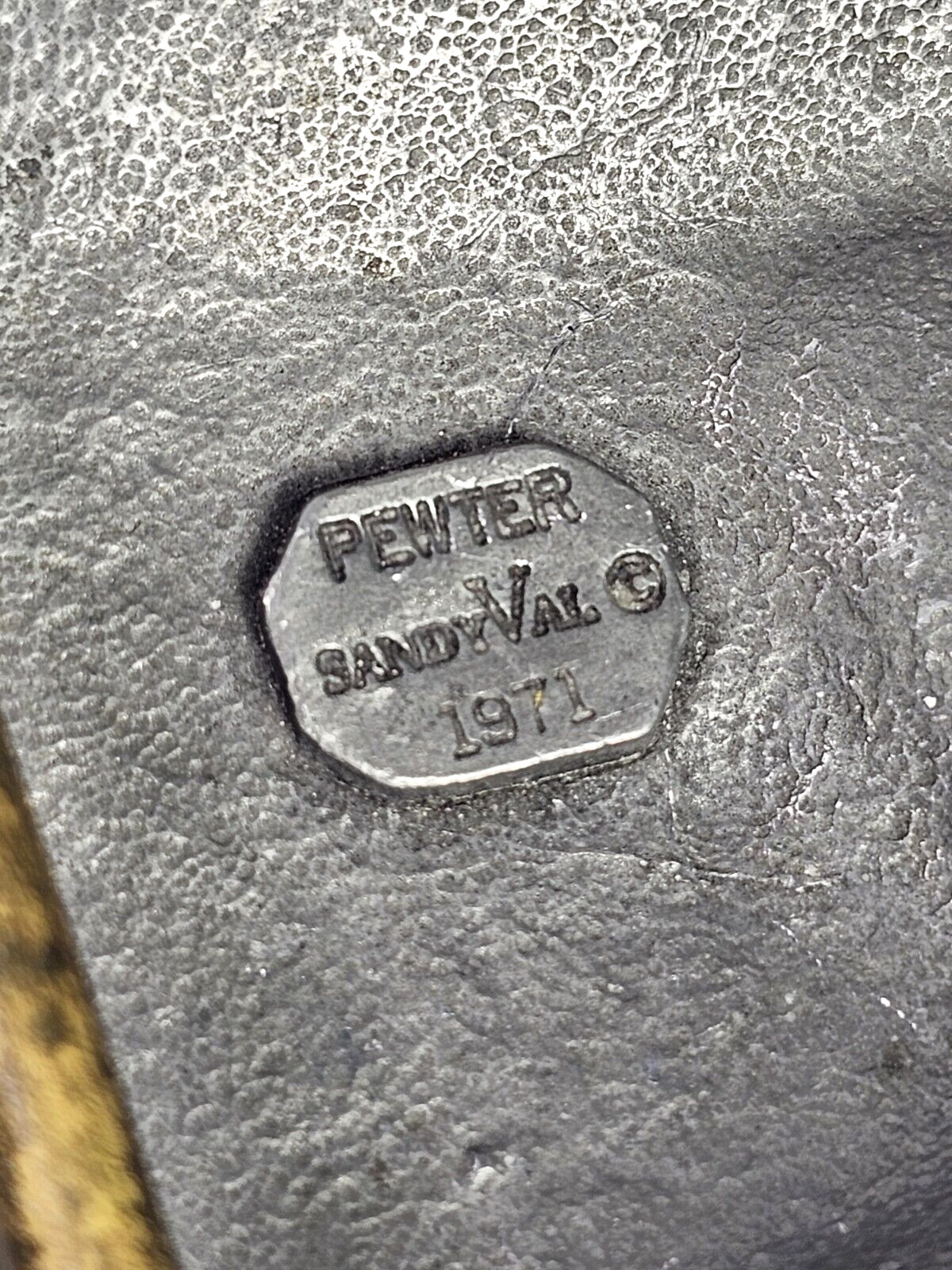 VTG SandyVal 1971 Solid Pewter Eagle Head Belt Bu… - image 3