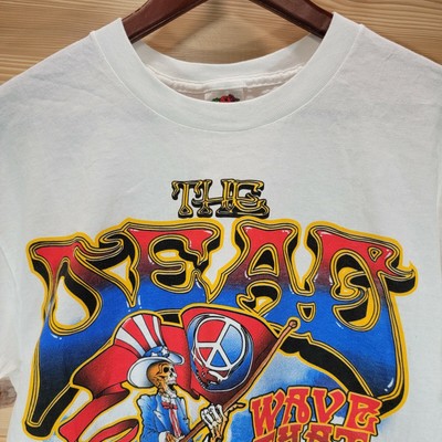 VTG Grateful Dead 4th Of July Wave That Flag Tour 2004 Band T 