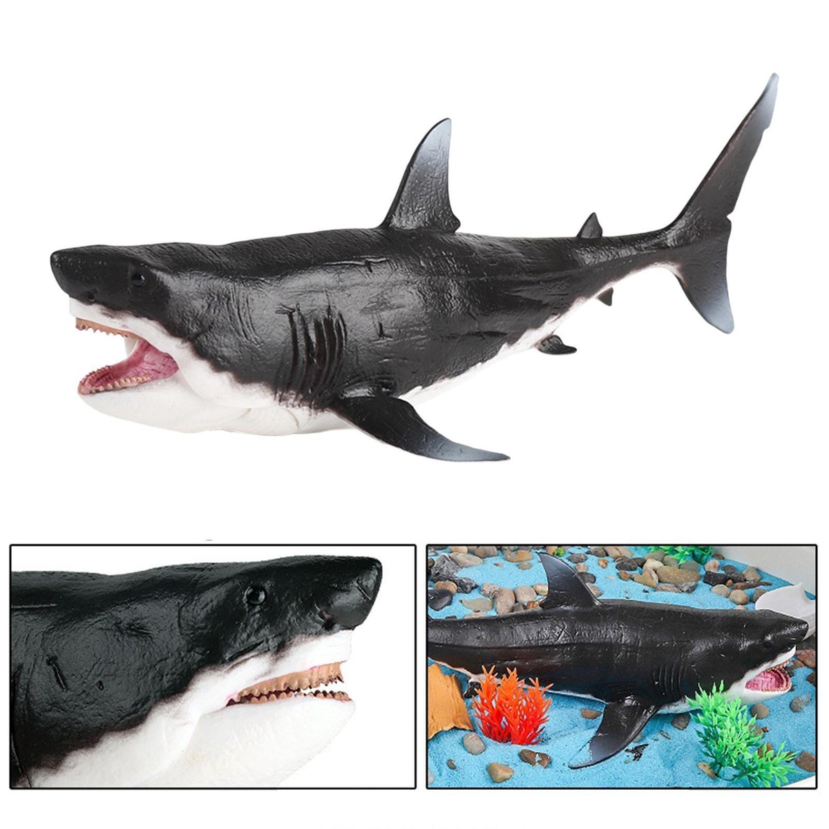 Big Shark Fish, Megalodon Action Figure, Education Kids Toy, Sea