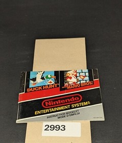 Duck Hunt and Super Mario Bros - Nintendo NES- Manual Only **NO GAME!