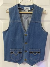 Vintage L Avion Denim Vest - Size Large - Western Wear