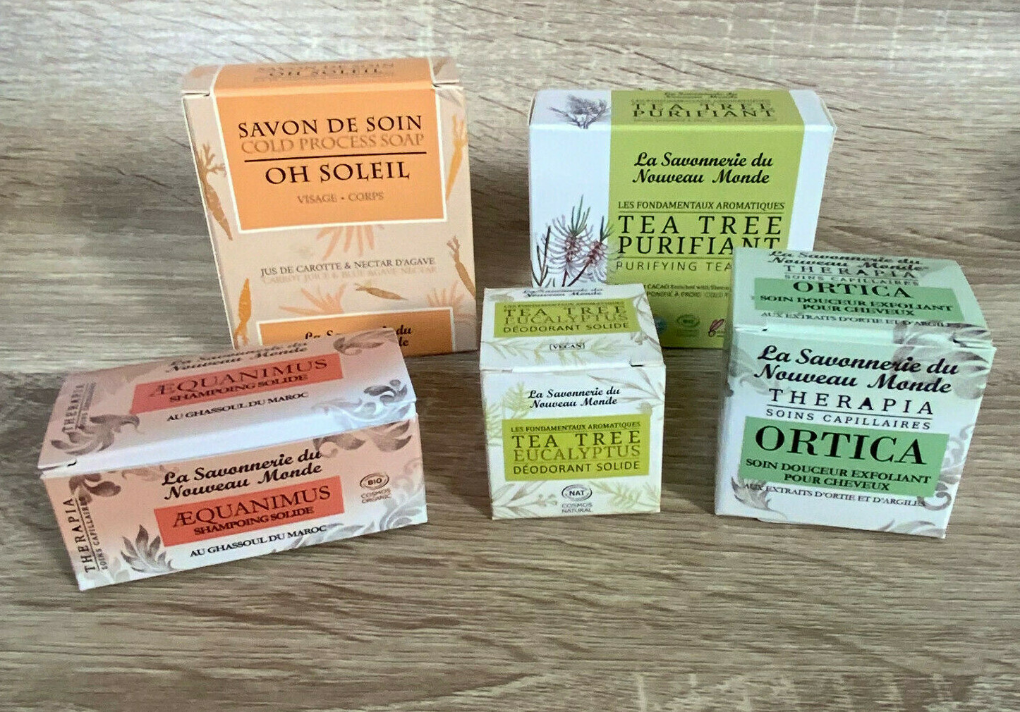 Savon et shampoing solide Lot de 5 formules surgrasses pour une hydratation intense