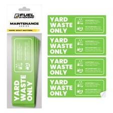 Yard Waste Stickers   Trash Bin Labels with Helpful Do  Don  t Reminders  4 Pac