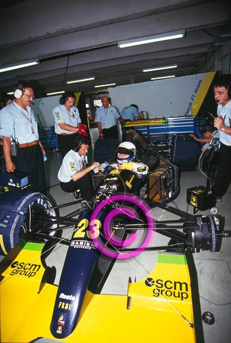 Racing Original 35mm Slide F1 Alessandro Zanardi, Minardi 1992 Britain Formula 1