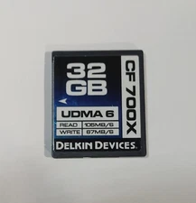 32gb Delkin devices compactflash  memory card for NIKON CANON  CF cam
