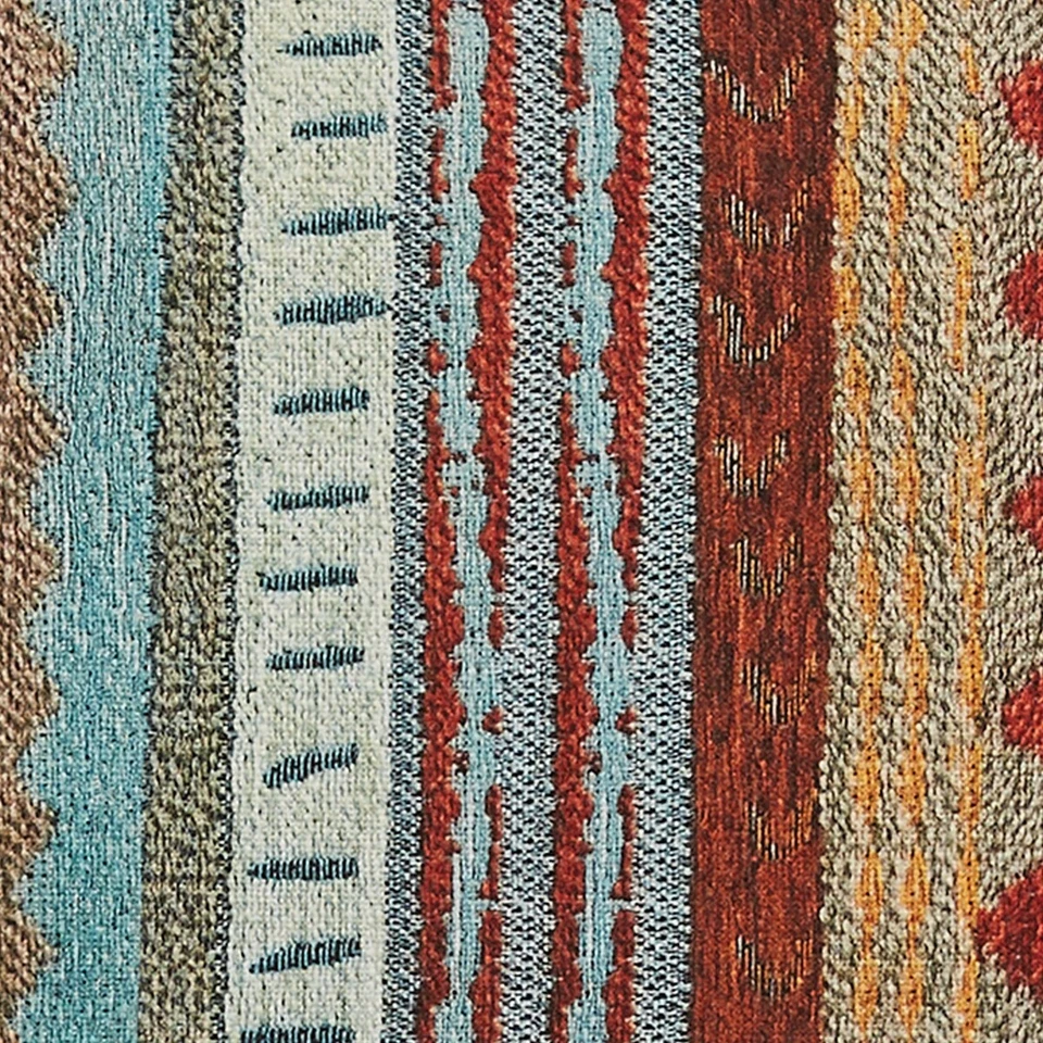 2 Rio Grande Multi Colored Woven Cotton Southwestern Country Placemats 13x19 - Image 2 of 3