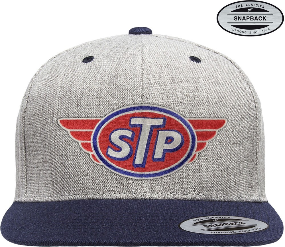 Бейсболка STP Patch Premium Snapback Вересково-серая-Темно-синяя 8590₽