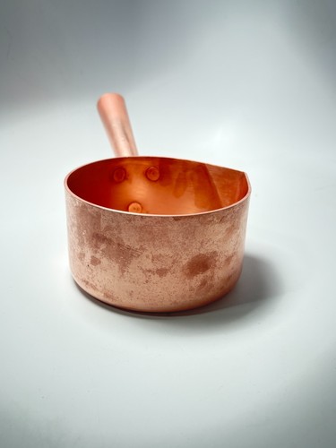 Antique Early 1900s French Solid Copper Hammered Lip Pot Mora et Cie Paris Rare - Picture 6 of 22