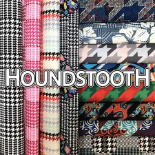 Houndstooth Home Decor Fabric Polyester 62" W Sold by the Yard