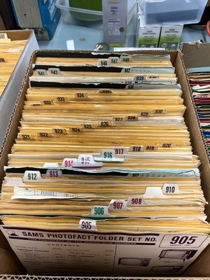SAMS Photofact Folder Sets 905-948