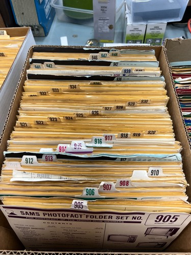 SAMS Photofact Folder Sets 905-948