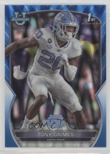 2022 Bowman U Chrome Blue RayWave Refractor 75/199 Tony Grimes #75 rp9