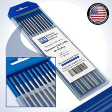 10-Pack of Reliable 3/32" Tungsten Electrodes for TIG Welding - Blue Color
