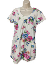 JOULES MEREDITH POSY DRESS UK 10 FLORAL SHORT SLEEVE TUNIC SUMMER SHIFT GORGEOUS