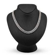 11MM 10k Yellow Gold 6.74CTW Natural Diamond Prong Cuban Chain 63.9gms Necklace