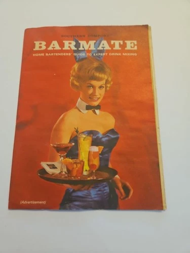 Vintage PLAYBOY'S BARMATE Bartenders' Guide INSERT (Dec 1964) Southern Comfort