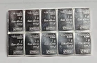 10 x 1 Gram Silver Bars - Prepper Silver - .999 Silver 1g Volcambi Bars - 10x1g