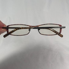 Valentino Italy 5255 007M 50-17-135 Metallic Brown Tiger Animal Eyeglasses Frame