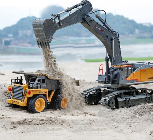 Durable 1/14 Scale RC Excavator with 100 Feet Control - Ideal Toy for Engineers - Picture 9 of 9