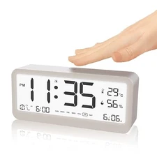 Reviday Digital Alarm Clock, Table Clock with Dual Alarms, Brightness Adju [NEW]