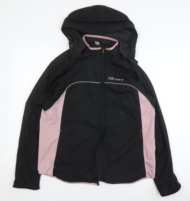 Kalenji Damenjacke schwarz mit Kapuze Größe 14