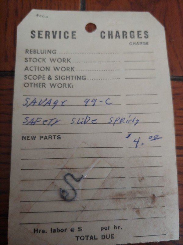 Savage 99 C Safety Slide Spring