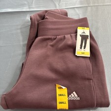 adidas Women  sRelaxed Fit Tapered Legs Fleece Joggers Pant, Small, Purple, E15