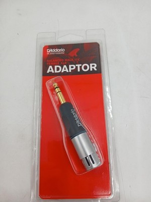 D'Addario Audio Adaptor Balanced Male 1/4 TRS To Female XLR PW-P047AA