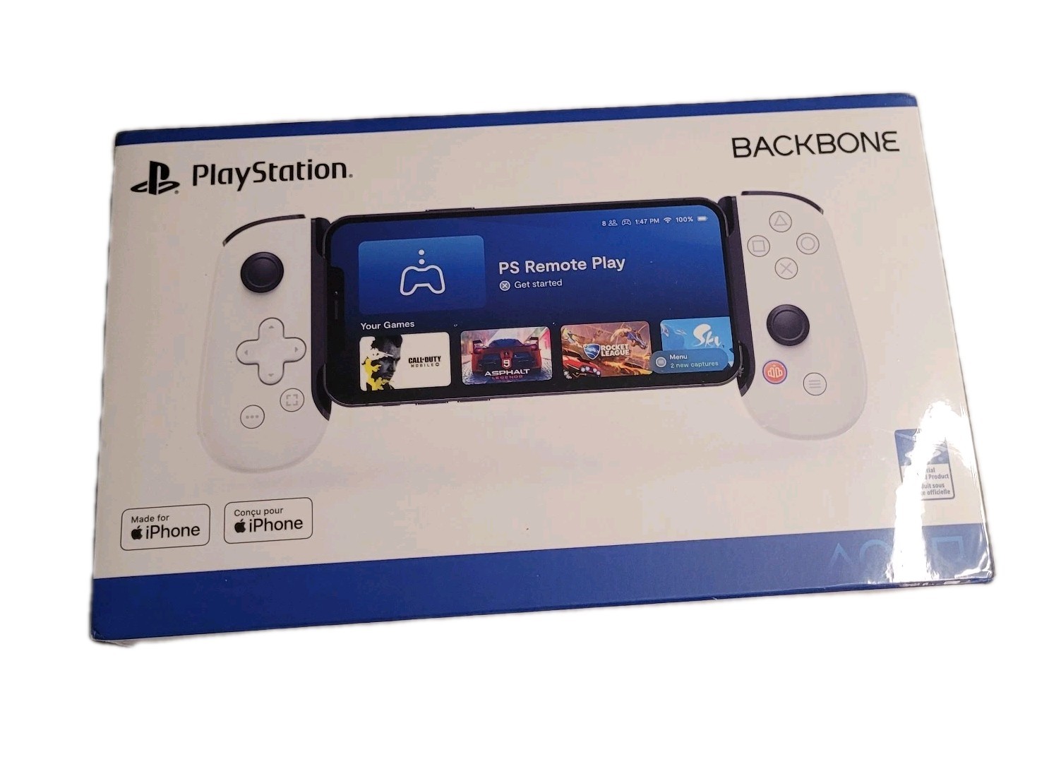 Backbone One PlayStation Edition Lightning Controller for iPhone – NOT USB-C New