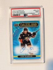 OLEN ZELLWEGER 2024-25 UD CLEAR CUT AUTO ROOKIE DAZZLERS #DA-OZ ANAHEIM DUCKS
