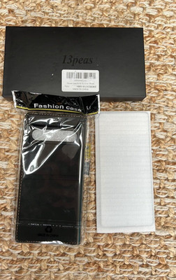 13 Erbsen Google Pixel 7 Pro Rindsleder Card S Hülle Wallet Ständer Schwarz Slim Grip