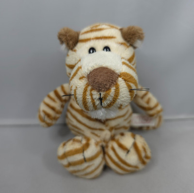 NICI Germany - weißer Tiger - kleines Plüschtier Kuscheltier Bauchnabel 6 Zoll RAR Teddy