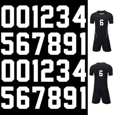 24 Pieces 5 Inch Iron on Transfers Numbers T-Shirt Heat Transfer 0 to 9 Jersey N