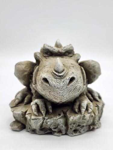 Resin Gothic Gargoyle Dragon Lizard Figurine Statue Garden Decor 4" x 4.5"