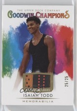 2021 Goodwin Champions Splash of Color Memorabilia Premium 25/25 Isaiah Todd 2wm