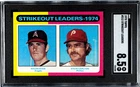 NOLAN RYAN 1975 TOPPS STRIKEOUT LEADERS #312 SGC 8.5 PERFECTLY CENTERED