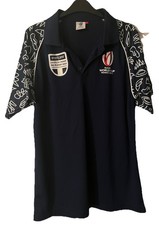 Rugby World Cup 2023 Mens Scotland Scottish Suppporters Polo Shirt Size L VGC