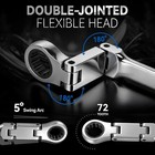 Extra Long Flexible 8-9MM Ratchet Wrench, Double Jointed Box End Tool