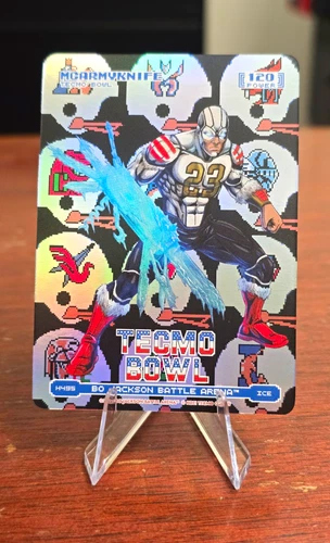 Tecmo Bowl Bo Jackson Battle Arena MCARMYKNIFE ICE Helmets Battlefoil #H495