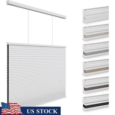 Blackout Cellular Shades Cordless Honeycomb Window Blinds Room Darkening Privacy