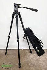 MILLER Tripod with DS-20 Fluid Head  Camera Mount Plate, Carry Case