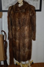 Woman's vintage fur coat possibly mink/musquash